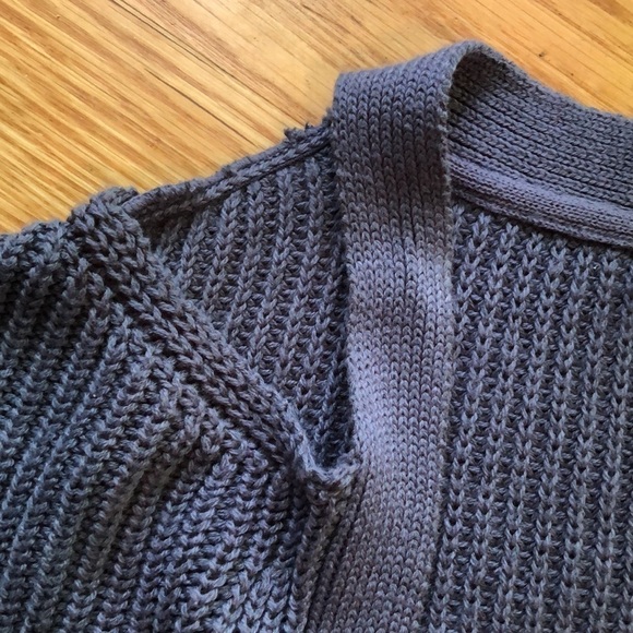 Cold shoulder slouchy cardigan - Picture 2 of 6